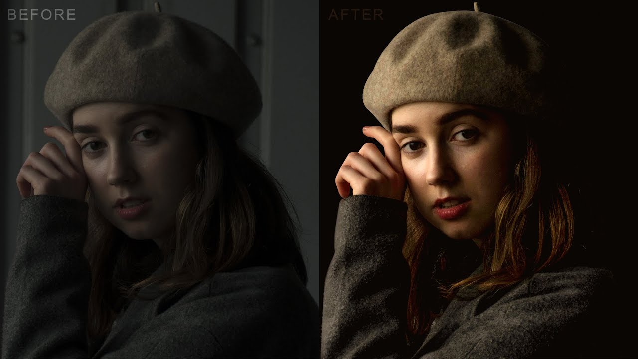 How to Change Bad Light Photos to Amazing Low key Portrait in - YouTube