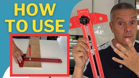 HOW TO USE? - Saker Woodworking Scriber Marking Line Ruler