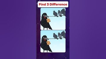 Only 0.003% Genius People Can Find 3 Hidden Differences 🥸🔥 #findthedifferences #quiz #iqtest