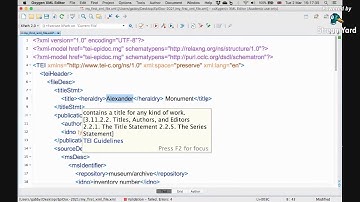 EpiDoc Tutorial: Oxygen XML Editor demo