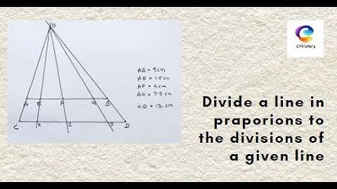 #3 Intermediate - Plane Geometry | Divide line into given praportion | ChitraRang Fine Art Academy