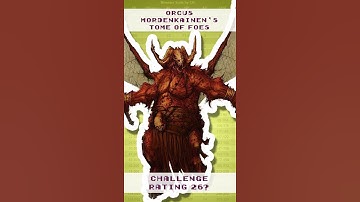 Exposed D&D 5e Orcus Challenge Rating #Shorts
