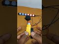 dc motor with police light experiment // #shortvideo