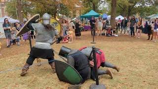 Quickest sword fight at the Renaissance faire.