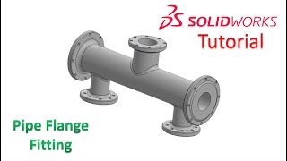 Solidworks Tutorial / How to make a Pipe flange fitting ? Net Worth