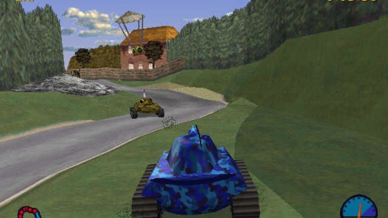 Игры синий танк. Tank Racer 1999 ПК. Tank Racer ps1. TANKRACE игра. Гонки на танках игра 2000 годов.