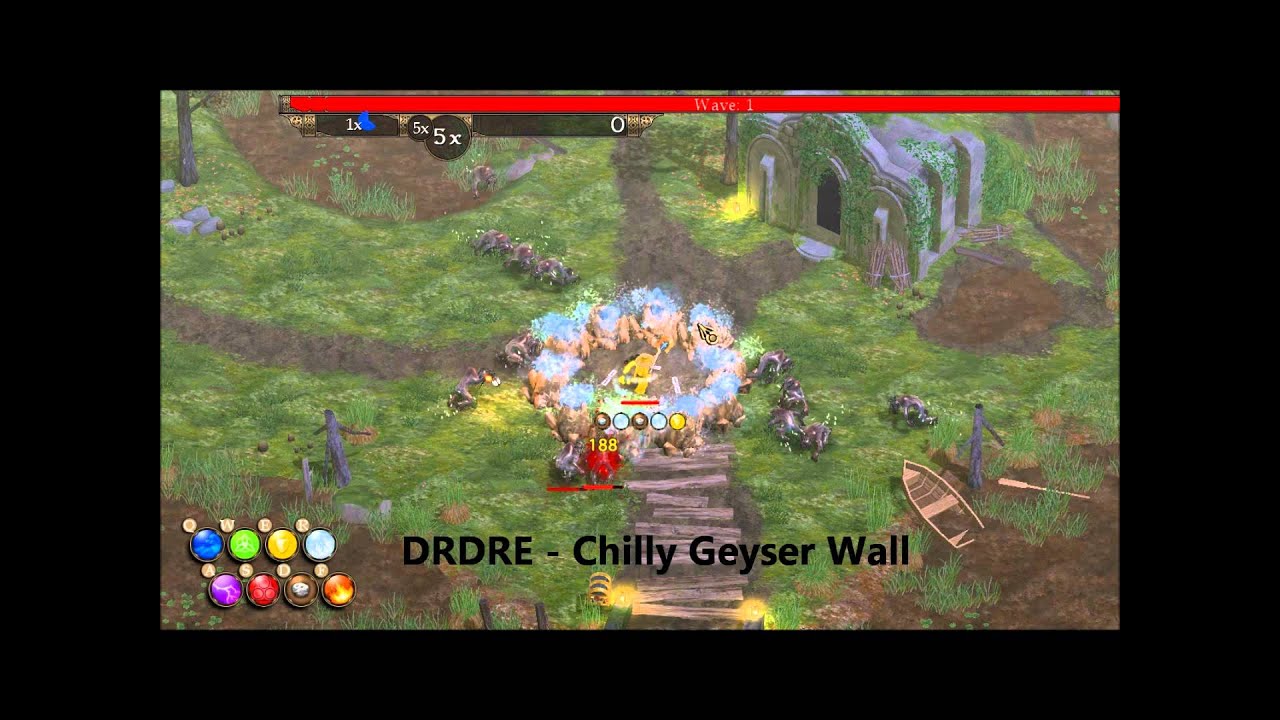 Magicka - Triple Shield Combo - Wet , Freeze and Explode