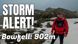 Braving the elements on Bowfell:  How to Escape from a Winter storm. Just!