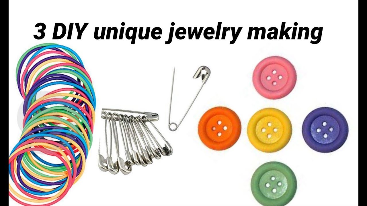 3 DIY unique jewelry making at home YouTube