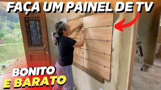 COMO FAZER UM LINDO PAINEL DE TV PARA SEU SÍTIO OU CASA/Bora pra Roça?