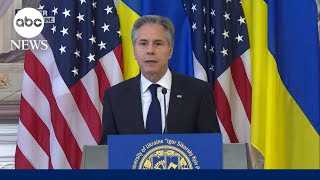 Sec. Blinken Says Ukraine Is Not Alone In Speech During Surprise Visit To Kyiv