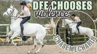 *BAREBACK* CHASE ME CHARLIE ON A VERY NAUGHTY PONY ~ Dee seeks revenge | Equestrian vlogmas