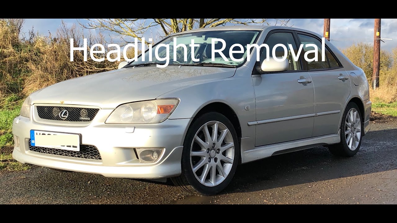 How To Remove Lexus Is200 Headlights Headlight Removal - Youtube