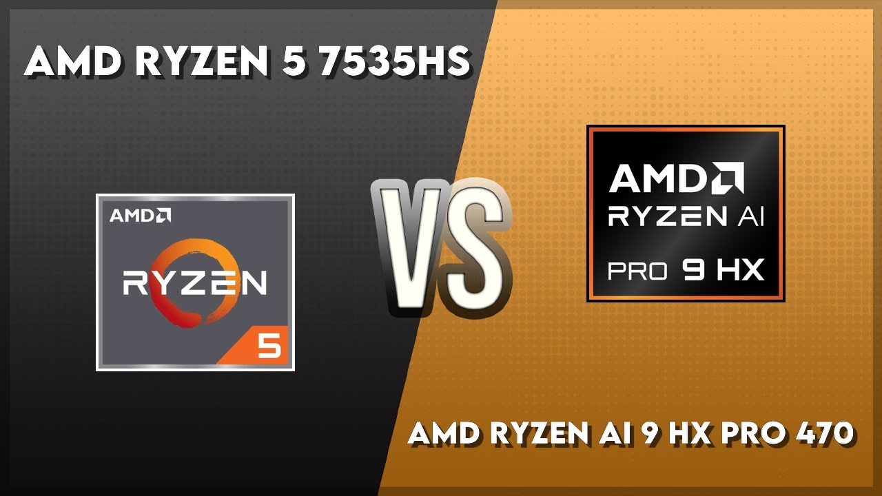 AMD Ryzen 5 7535HS vs AMD Ryzen AI 9 HX Pro 470 Technical Comparison