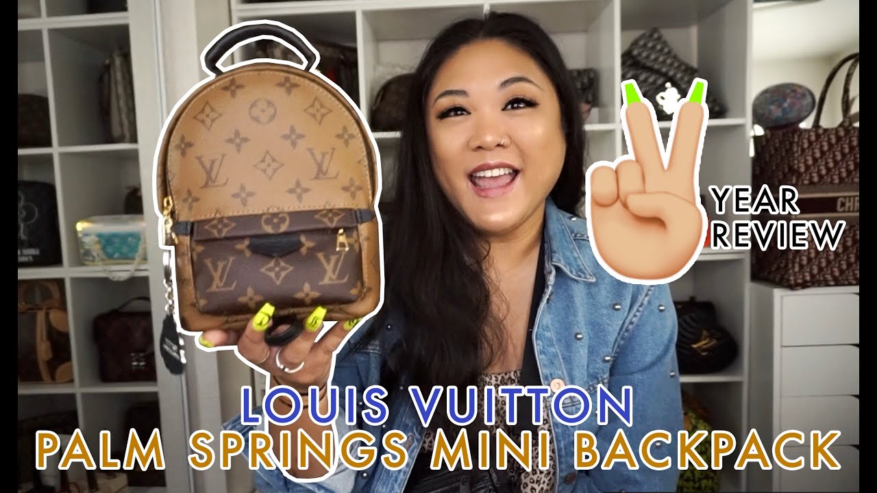 LOUIS VUITTON PALM SPRINGS REVERSE BACKPACK TWO YEAR REVIEW! 