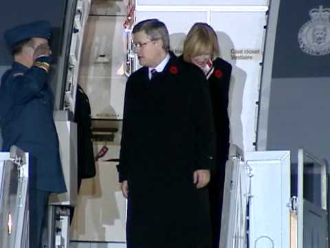 Canada Prime Minister Stephen Harper Seoul arrival