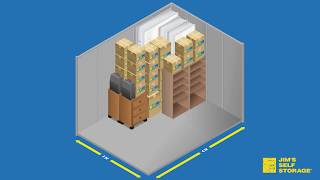 Packing A 3m x 4m Self Storage Unit - Storage Unit Size Guide