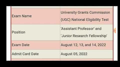 UGC net admit card 2022 phase 2 / download