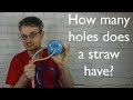 How many holes does a straw have?