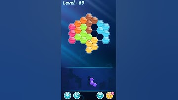 BLOCK! Hexa Puzzle! 7 Holic Level 69 (Rotate) - Lösung Solution Walkthrough