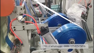 Star Seal Rolling Garbage Bag making Machine with Automatic rewinder