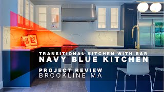Transitional Navy Blue Kitchen | Project walkthrough