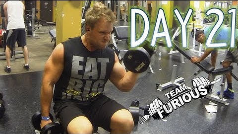 THE FURIOUS 45 - DAY 21 - HUGE ARMS (BICEPS/TRICEPS) WORKOUT / NIGHT OUT | Furious Pete Talks