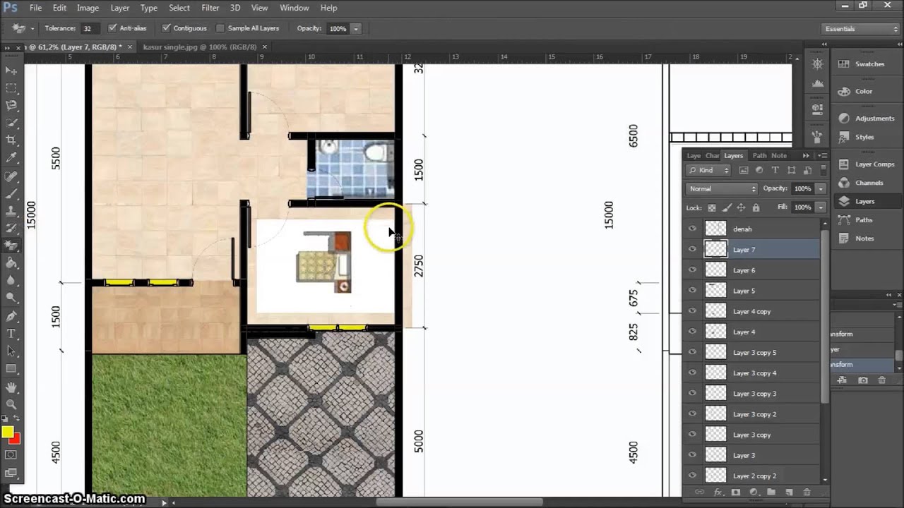  Cara  Membuat  Denah Rumah  Dengan Photoshop  Sekitar Rumah 