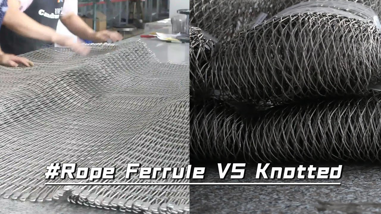 Ferrule Mesh vs Knotted Cable Mesh Explained | Stainless Steel Cable Mesh Comparison