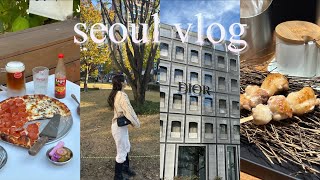 Vlog• 서울여행 브이로그, 연트럴파크 뿌시기🔥, 아노브연남, 야키토리묵, 성수핫플, 누데이크 성수, 성수디올, 서울숲에서 자전거타기🌲,하루에 3만보씩 걸은 가을여행 🍁