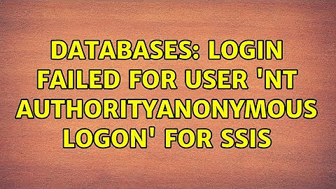 Databases: Login failed for user 