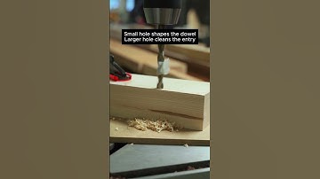 Making a dowel jig in 33 seconds. #woodworking