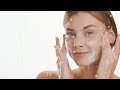 Cleanser foam and serum antiacne cosmetics  footage for face wash and skin care products