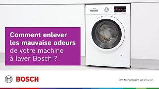 Comment enlever les mauvaise odeurs de votre machine à laver Bosch ? -  YouTube