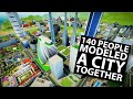 What if 140 PEOPLE MODELED A CITY together in Blender??