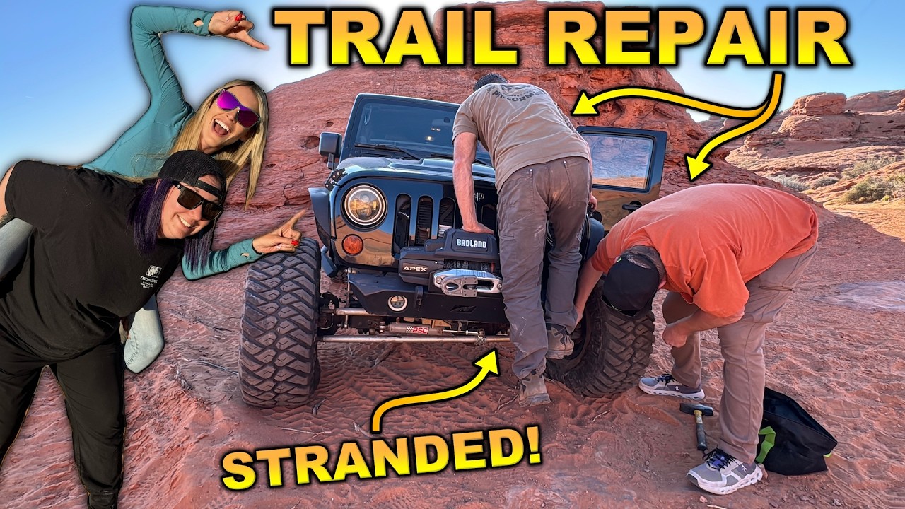 BROKEN & STRANDED JEEP - A Chaotic Trail Repair!