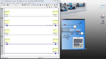 Learn PLC programming  -  (PLC programming with a virtual COUNTER)