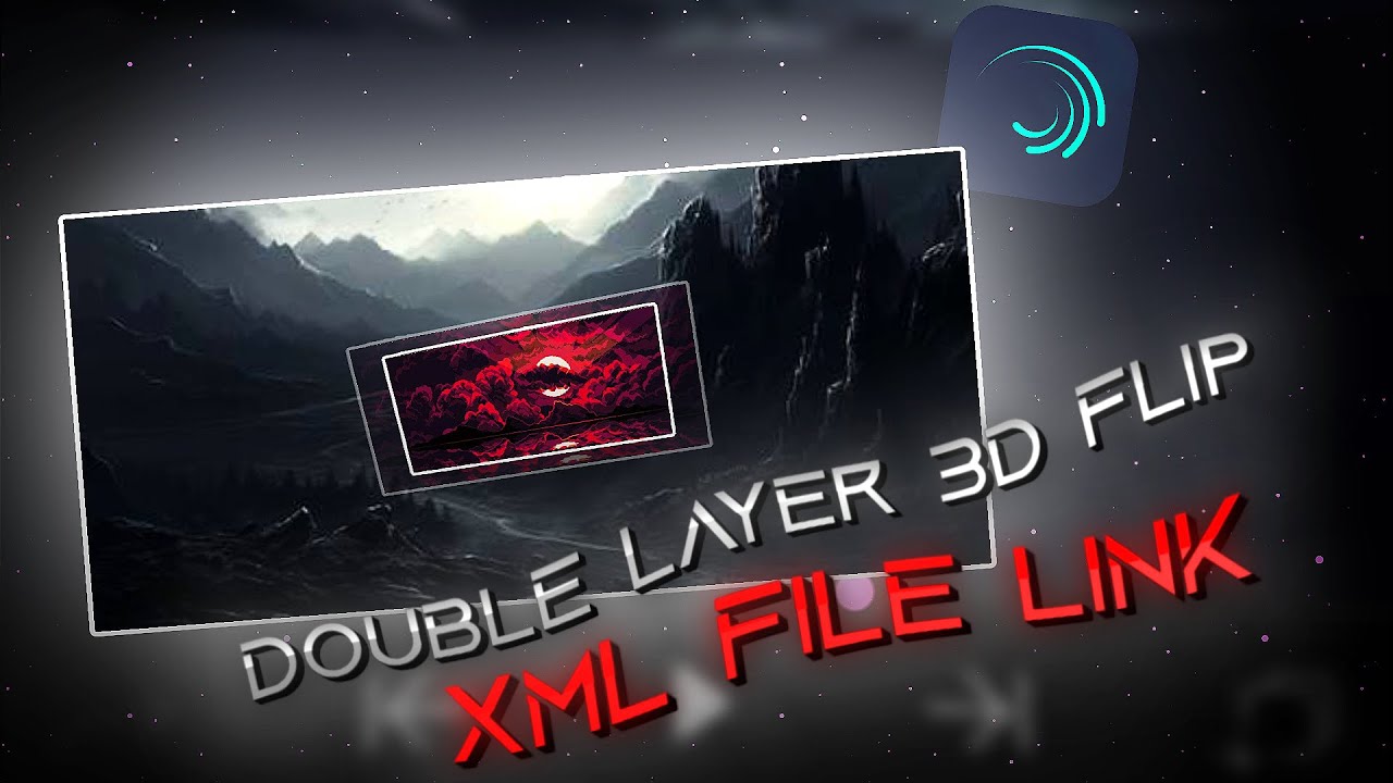 Double Layer 3D Flip Layer | XML File Link | Yaseen Playz - YouTube