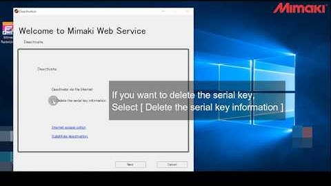 RasterLink6 License deactivation