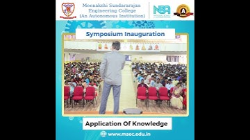 🎓✨ Symposium Inauguration 2025 | Meenakshi Sundararajan Engineering College (MSEC) ✨🎉 #shorts