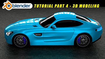 How to Make Mercedes AMG GT Car in Blender 2.8 - 3D Modeling Tutorial Part 4