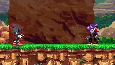 SSF2 Mod Battle: Fleetway Dark Super sonic vs Amethia