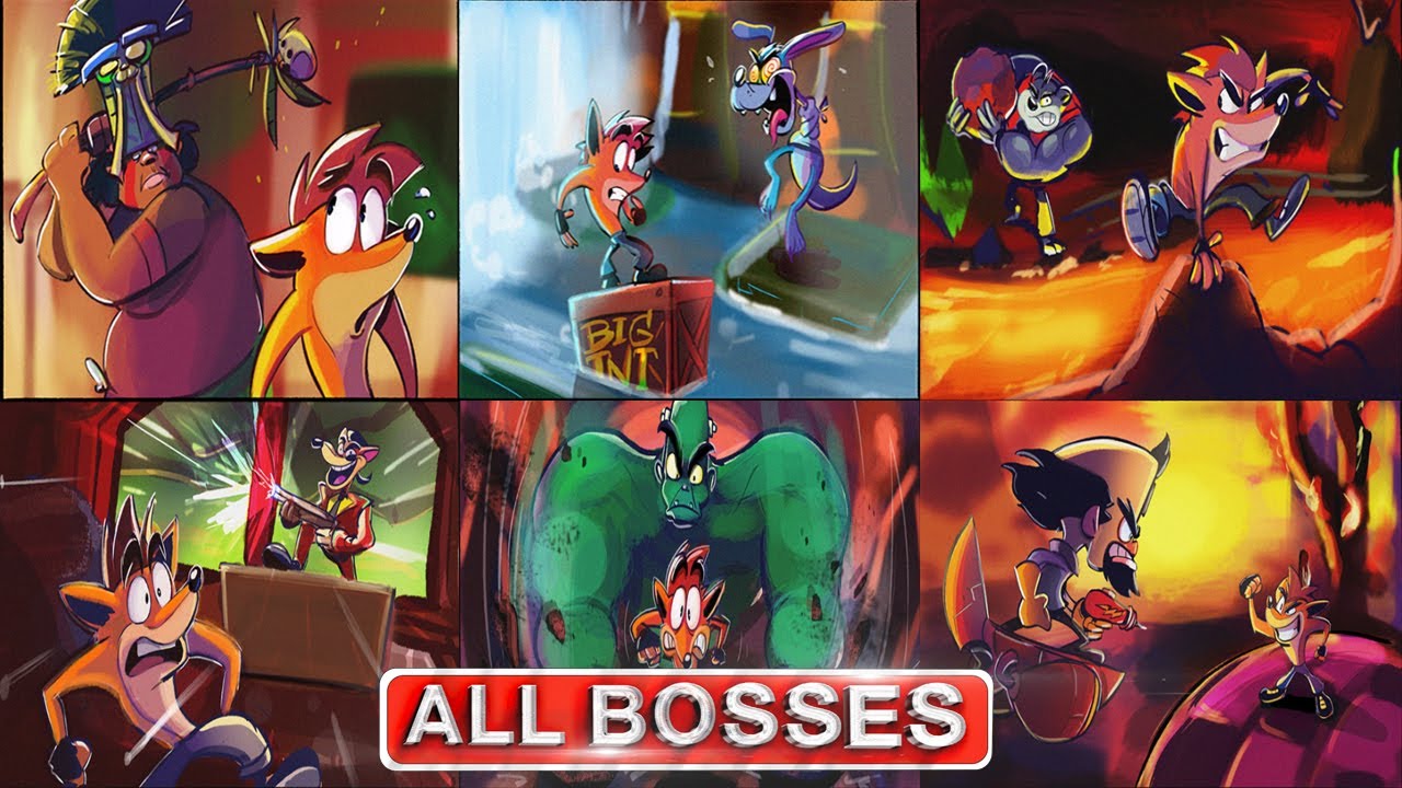 Crash Bandicoot N. Sane Trilogy All Bosses And Ending YouTube