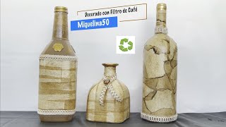Decorando  Botellas con Filtro de Café / by Miguelina50 🚀✅