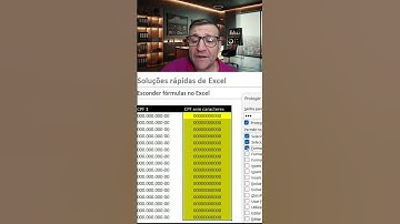 Esconder fórmulas no Excel  #byeverton #excel #planilhas #microsoft