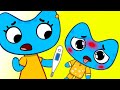 Sick song  more 30 min  kit and kate nursery rhymes  kids songs