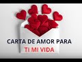 Carta de Amor para llorar de emocion