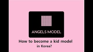 Kid model in Korea