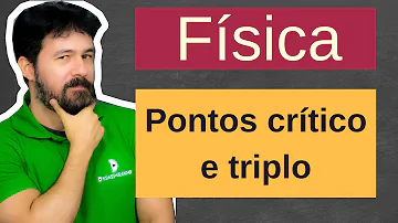 O que seria ponto crítico é o que seria ponto triplo da água?
