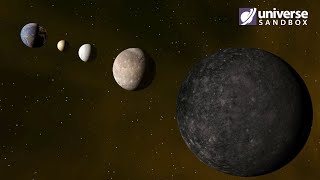 What If Jupiter's Moons Orbited Earth? Universe Sandbox